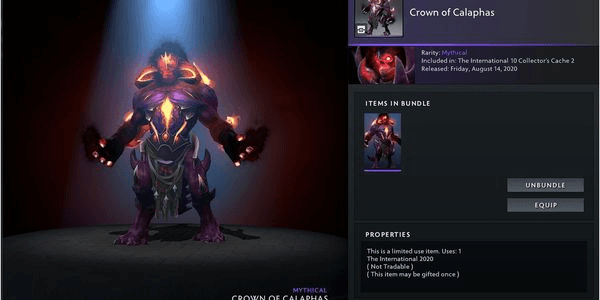 Gambar Product Crown of Calaphas (Bundle Shadow Demon Collector's Cache TI 10)