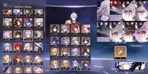 GG Castorice E2 sign Acheron E2 Sign Firefly E2 Ruan Mei E2 Sign Fu Xuan E2 Argenti E1 Hyacine Sparkle Robin Sunday Tribbie Phainon Dahlia Fugue