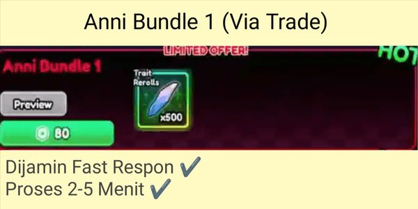 Gambar Product Anni Bundle 1 | Anime Vanguards