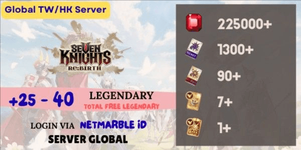 Gambar Product Akun Reroll Seven Knights The Re:BIRTH [Global] - 11