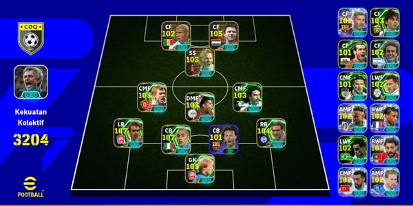 Gambar Product AKUN EFOOTBAL MURAH BY KARZ#6 RATING 3152+(AMAN DAN BERGARANSI)