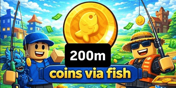 Gambar Product 200m coins via fish