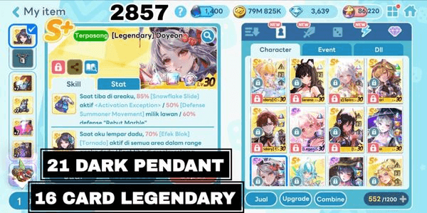 Gambar Product 2857 - AKUN GETRICH GG OP. LEGENDARY COSTUME DOYEON. LEGENDARY COSTUME SHASHA. LEGENDARY SPICA. LEGENDARY NARI. EVO SERENA