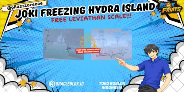 Gambar Product Joki/Boosting Freezing Hydra Island - FreeScale!!