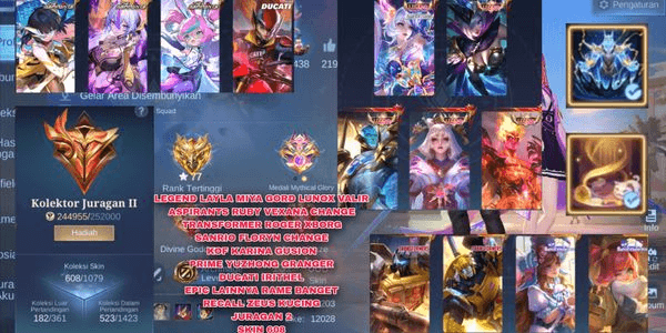 Gambar Product TERMURAH!!! KOLEKTOR JURAGAN 2 LEGEND LAYLA MIYA GORD LUNOX VALIR SKIN COLLAB RAME SKIN 609