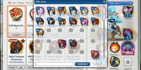 Gambar Product Akun Lost Saga Orign Valofe Herper Ramai