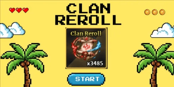 1000 Clan Reroll
