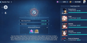 FULL COLLAB FRIEREN ACCOUNT N IDLE A5++ + BATTLE TIER 75 + SJW POWER 561K + MANY SJW WEAPONS A5+ + MANY HUNTER WEAPONS A5+
