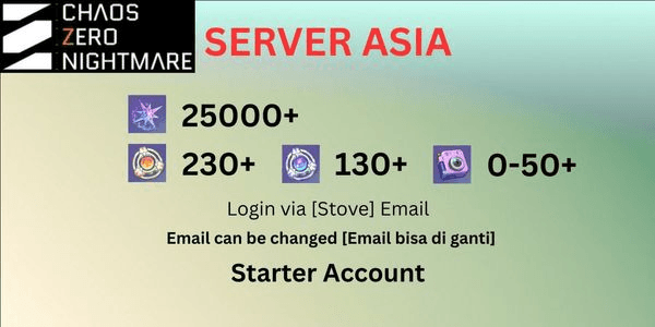 Gambar Product Account CZN Limited Series F [Asia Server]