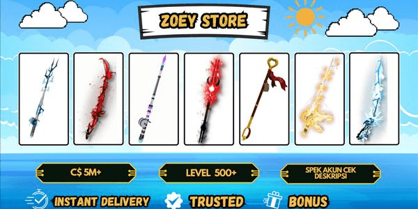Gambar Product Akun level 100 Ethereal Prism Rod
