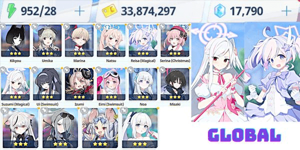 Gambar Product GLOBAL | Premium Starter Limited + SSR Character + Diamonds ( Same as Screenshot ) 100% Available