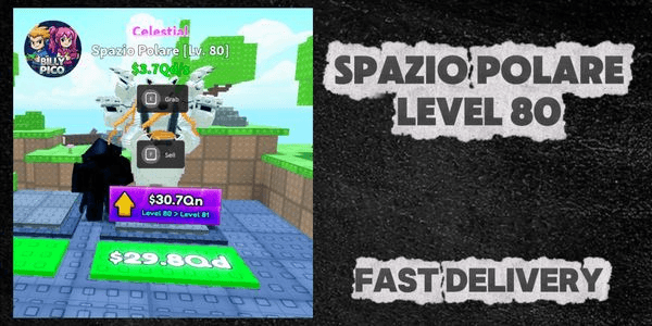 Gambar Product Celestial Spazio Polare Level 80 1QD+/s (Read Desc) - Survive Lava For Brainrots