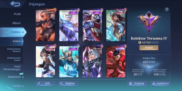 Gambar Product AKUN JUNGLE BISA NEGO (SKIN KOF GUSION, LANCELOT, CHOU, DLL.)
