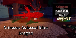 Crimson Colossal Blue Dragon