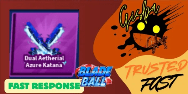 Dual Aetherial Azure Katana
