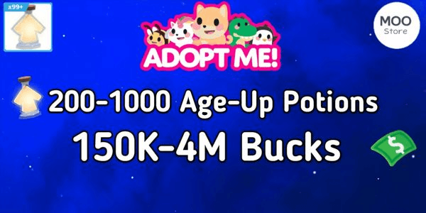 Gambar Product Adopt Me Account Bonus Many Potions + Many Bucks