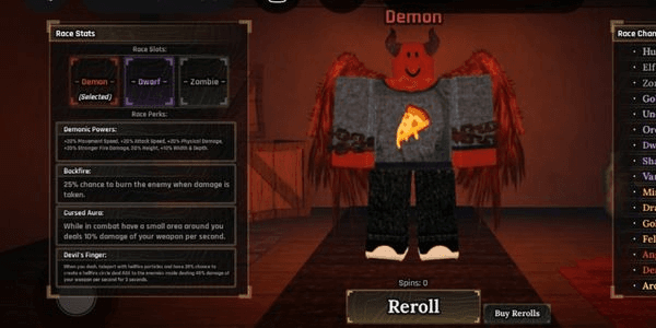 Gambar Product Akun Race Demon + Dwarf + Zombie + Item Ada + Rune Ada + Dragonhead Pickaxe + LV 200 + Coin 30K - The Forge