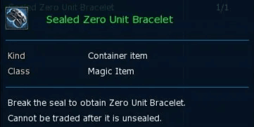 Sealed Zero Unit Bracelet