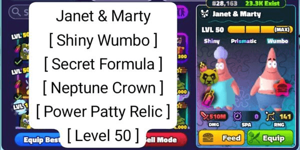 Gambar Product Janet and Marty (Shiny Wumbo)