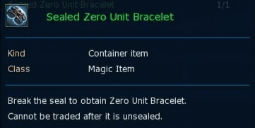 Sealed Zero Unit Bracelet