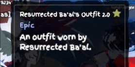 Gambar Product Resurrected Ba'al Outfit 2.0 (Must Read Description)