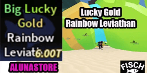 Lucky Gold Rainbow Leviathan - Fish