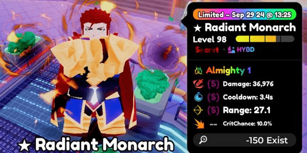 Gambar Product Radiant Monarch (EVO) Almighty
