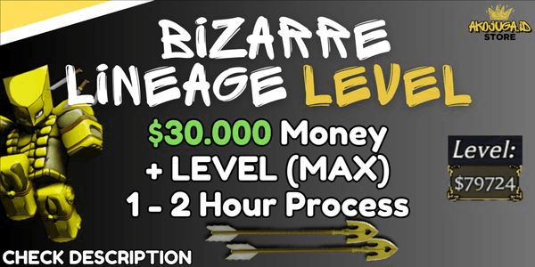 Gambar Product Joki Bizarre Lineage - Level MAX Boosting Package + Money