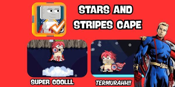 Gambar Product Stars And Stripes Cape (Double Jump)