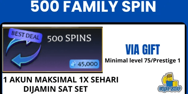 500 Family Spins