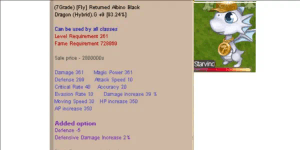 Fly Returned Albino Black Dragon (Hybrid) G+9 DDI 2% (FRABDH G)