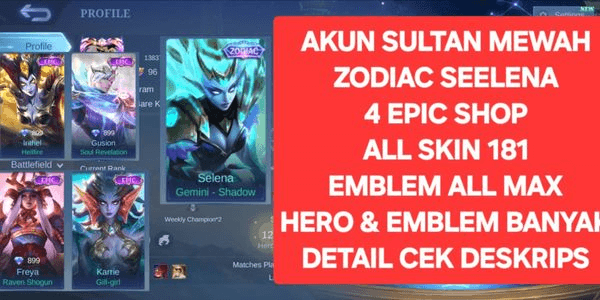 Gambar Product #1 COOL ACCOUNT CHEAP GOOD EMBLEM