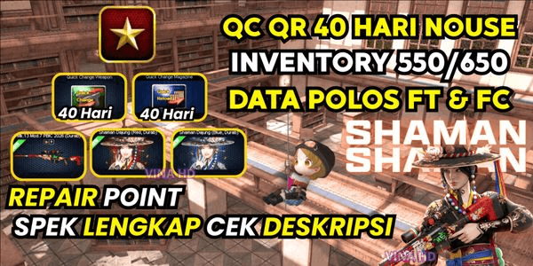 Gambar Product Bintang 1 + IDOL Shaman Permanent + AWP Mk.13 Mod.7 Permanent, QCQR 40Hari, Full Title, Data Polos