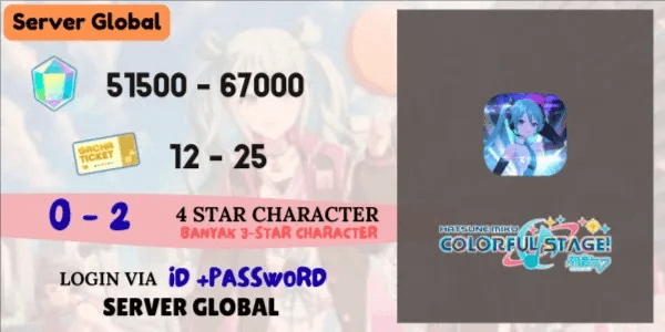 Akun Reroll SIAP GACHA Starter [Global] - 2