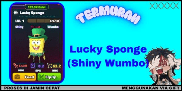 Gambar Product Lucky Sponge (Shiny Wumbo)