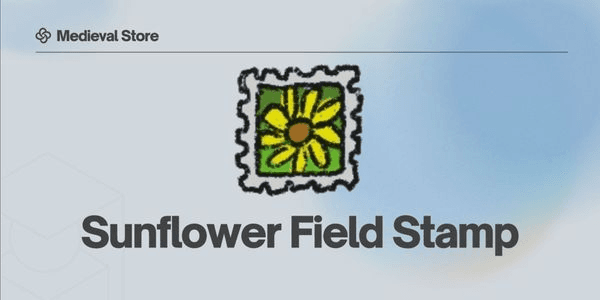 Gambar Product Sunflower Field Stamp