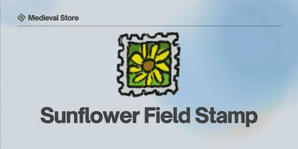 Sunflower Field Stamp