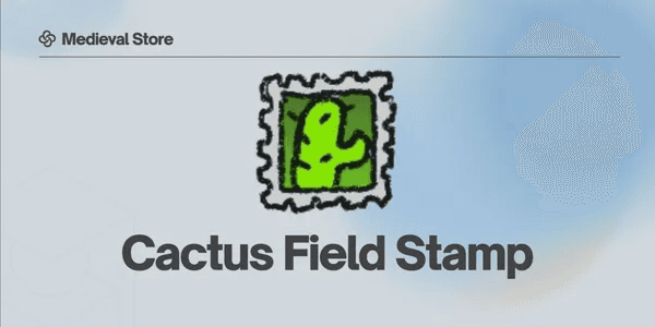 Cactus Field Stamp