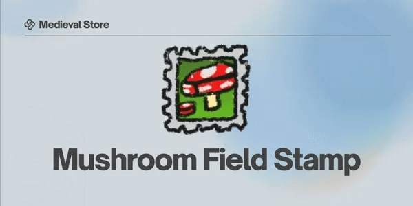 Mushroom Field Stamp