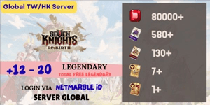Reroll Account Seven Knights The Re:BIRTH [Global] - 14