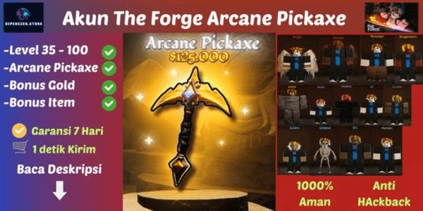 Gambar Product Akun The Forge (Arcane Pickaxe)