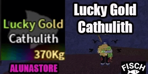 Lucky Gold Cathulith - Material Shamrock Leviathan Hunt - Fisch