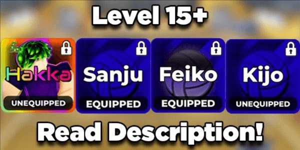 Gambar Product Hakka + Sanju + Feiko + Kijo | DATA POLOS +13 | NO SCRIPT | Volleyball Legends