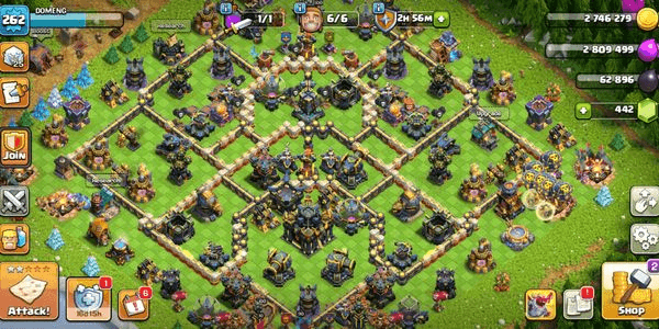 Gambar Product MAX HEROES & DEFENSE | TH17 ALMOST MAX | EXP 262 | DOMENG | HERO 100 100 90 75 50 2 | GEMS 442 | CN 1000