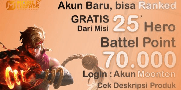 Gambar Product New Account BP32k++ Good Push new Hero