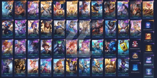 Gambar Product Cheap MLBB Account - Legend Skin Saber + Aspirant Vexana & Lesley