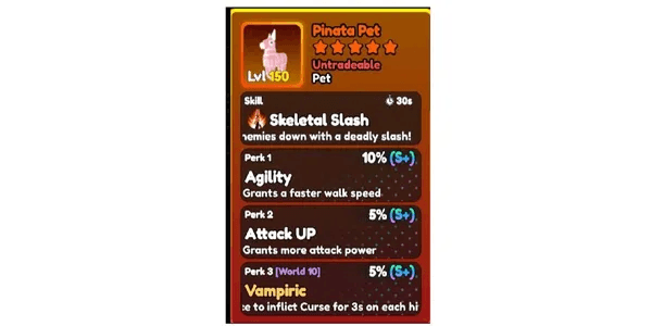 Pinata Pet With Skeletal Slash Skill