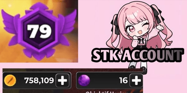 ACCOUNT STK GOLD 757K+ LV 79 | BONUS 200+CHEST
