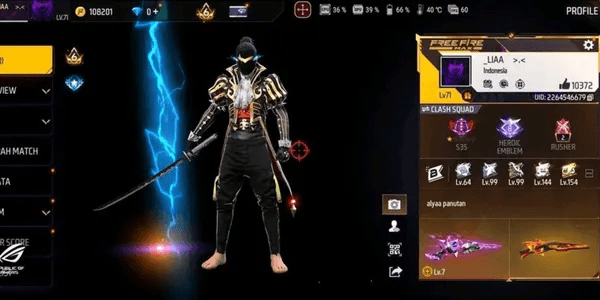 FF ACCOUNT STRONG SG EVO MAX, XM8 MAX & SG METEOR + OBITO BUNDLE HURRY UP BUY SAFE ANTI HACK BACK GUARANTEED 1000% VERY CHEAP