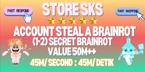 Gambar Product AKUN ISI SECRET 45M+/SECOND - STEAL A BRAINROT